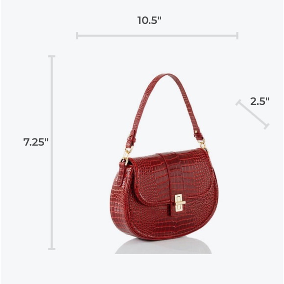 Brahmin Cynthia and Jane wallet in Red Glissandro - Picture 12 of 14